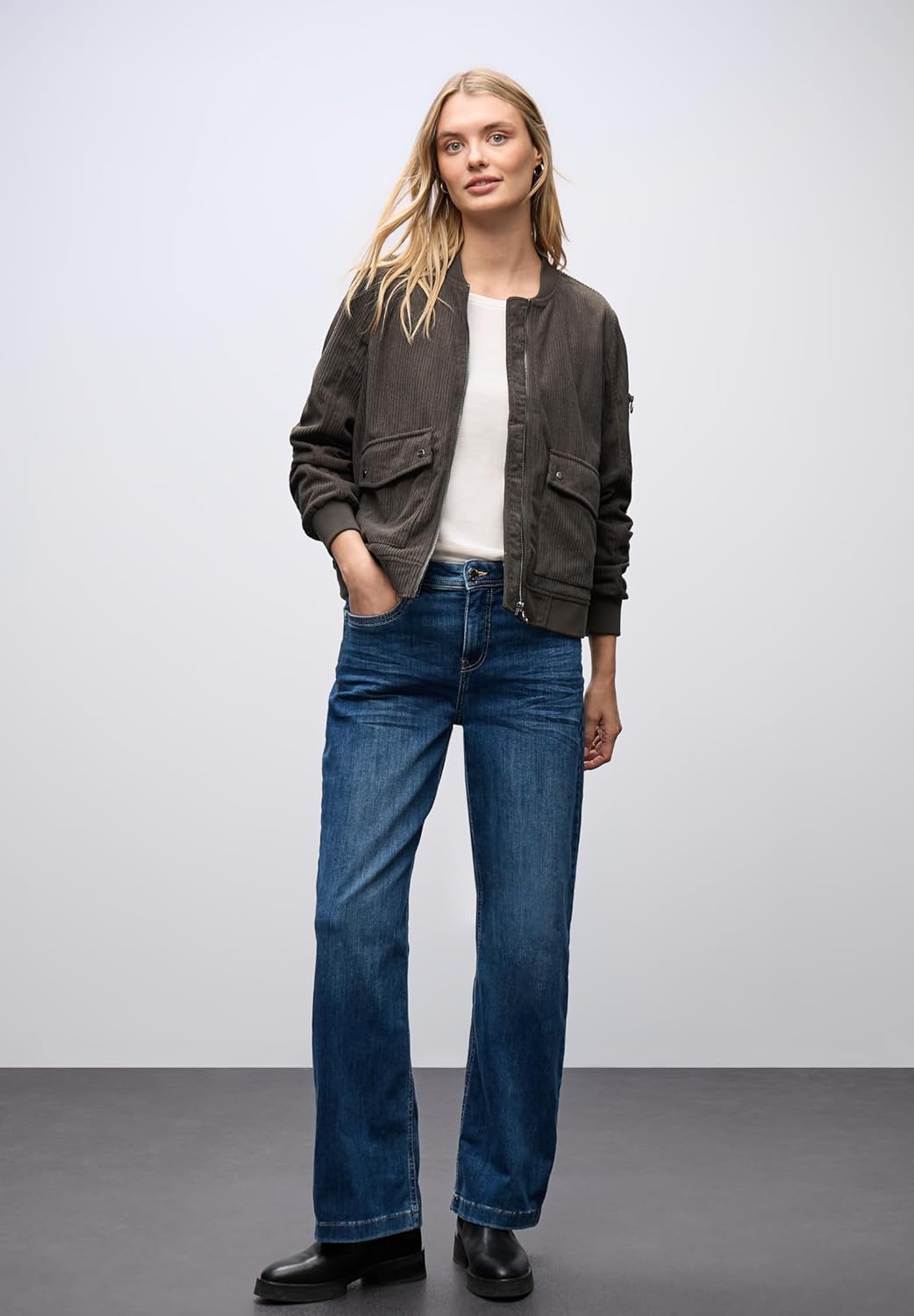 Street One Women's Soft Corduroy Blouson - تصویر 3